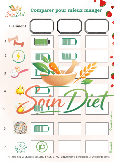 Jeu Comparez pour mieux manger.